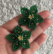 Dalia Earrings - Emerald Green