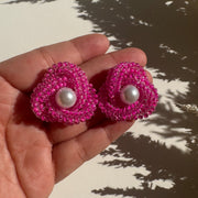 Knot earrings - Pink