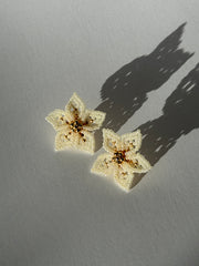 Mini Dalia Earrings - Pearl