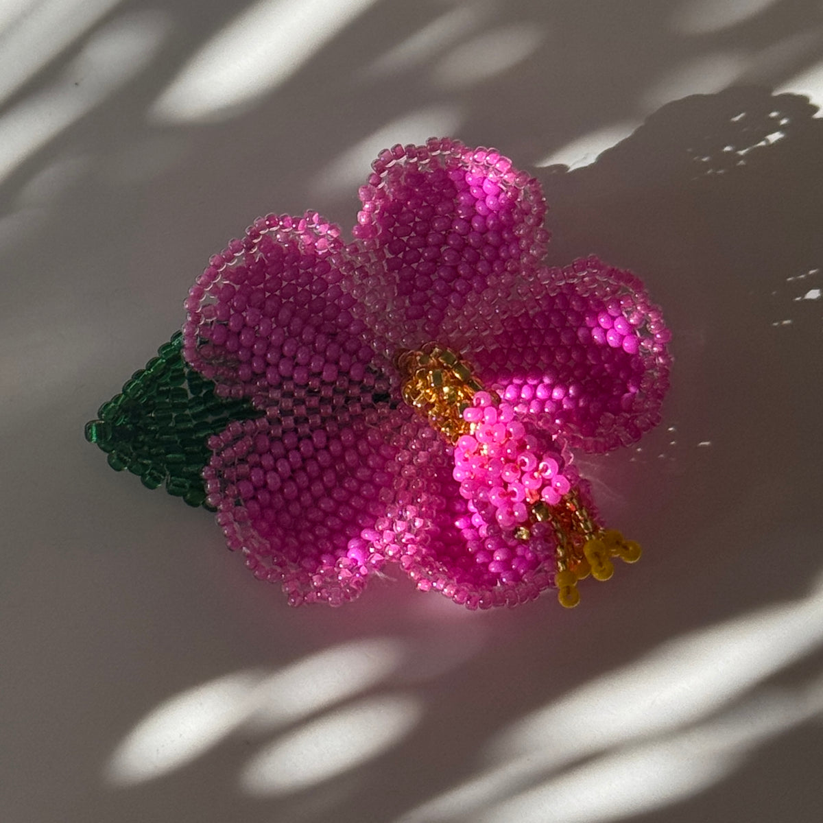 Hibiscus flower necklace
