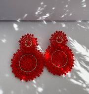 Mandalas Earrings - Red