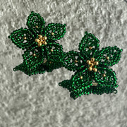 Dalia Earrings - Emerald Green