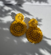 Mandalas Earrings - Yellow