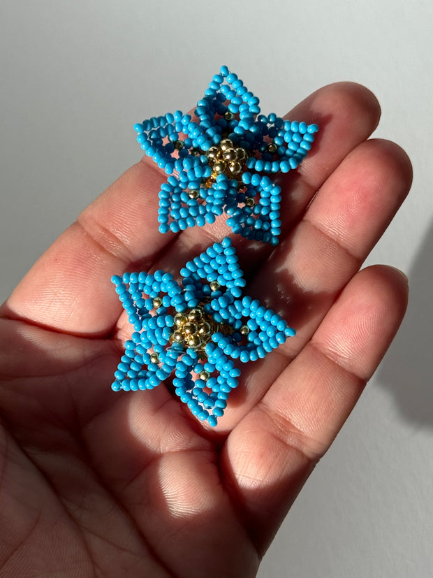 Mini Dalia Earrings - Baby Blue