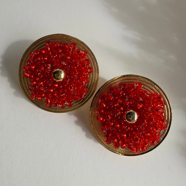 Loren Earrings - Red