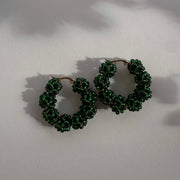 Adara Hoops - Green