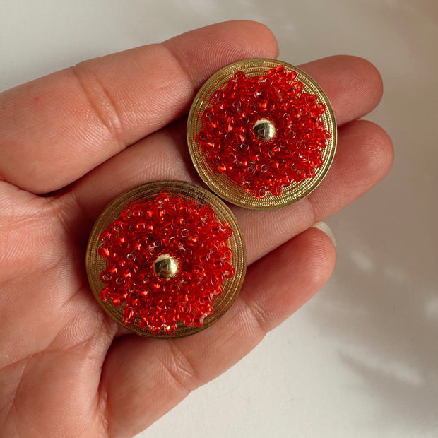 Loren Earrings - Red