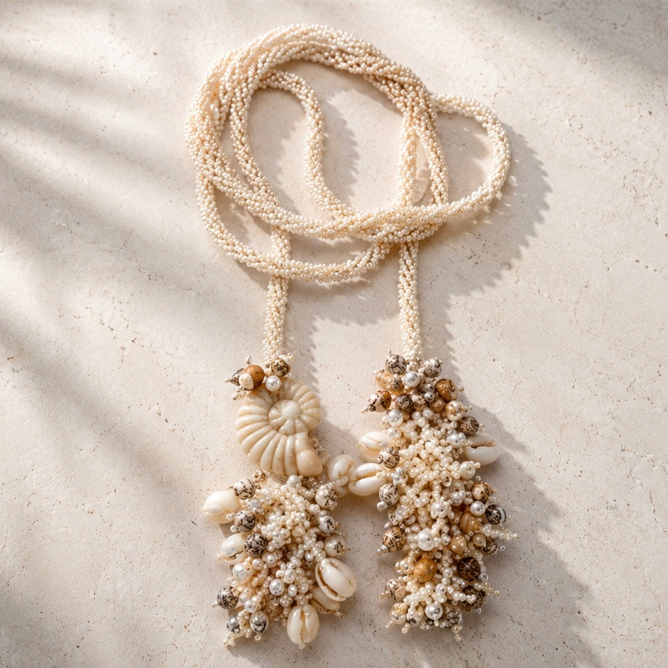 Coral Bloom Necklace - Pearl