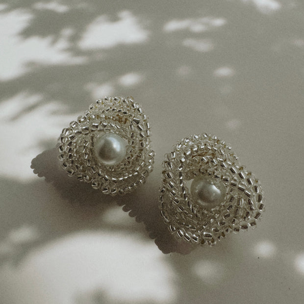 Knot earrings - Silver