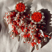 Julia Earrings - Red