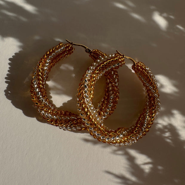 Mila Hoops - Gold & Silver