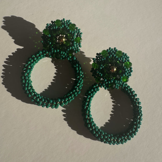 3-in-1 Earrings - Emerald