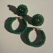 3-in-1 Earrings - Emerald