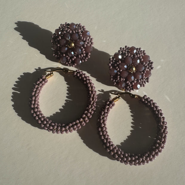 3-in-1 Earrings - Lilac