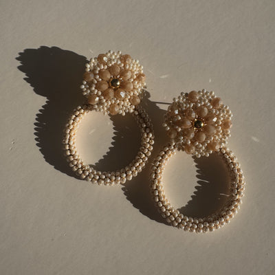 3-in-1 Earrings - Beige