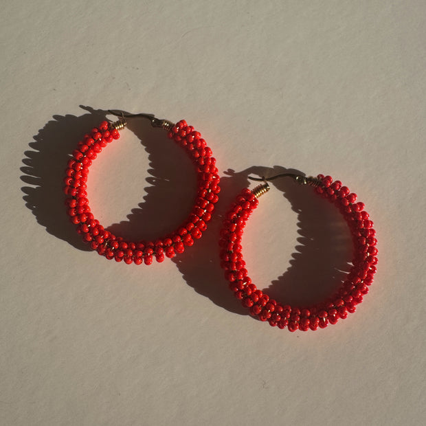 3-in-1 Earrings - Red