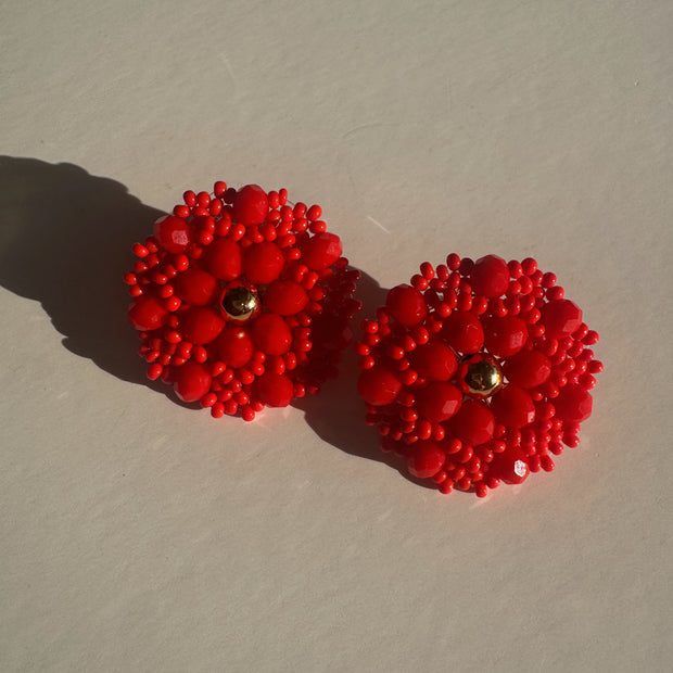 3-in-1 Earrings - Red