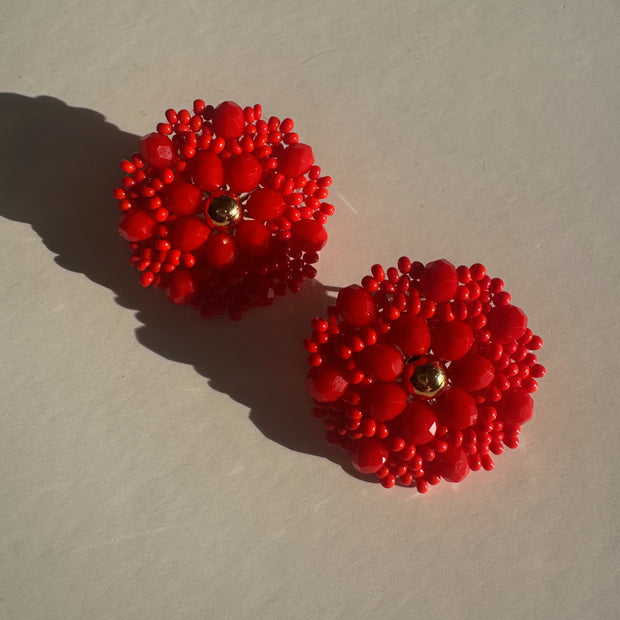 3-in-1 Earrings - Red