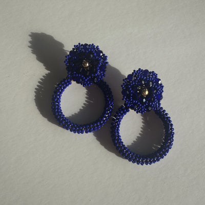 3-in-1 Earrings - Royal Blue