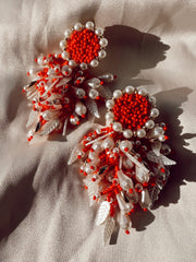 Julia Earrings - Red