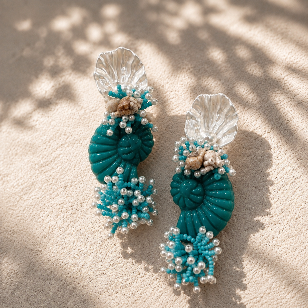 Reef & Shells Earrings - Turquoise