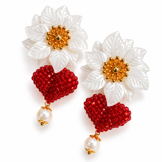 Valentina Earrings - Red