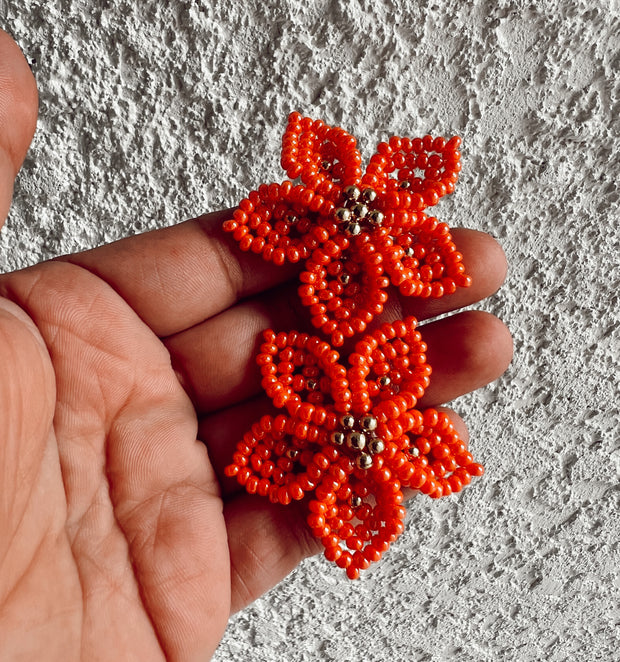 Dalia Earrings - Orange