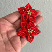 Dalia Earrings - Red