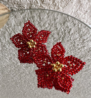 Dalia Earrings - Red Glass