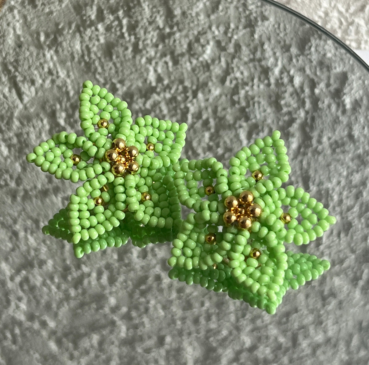 Dalia Earrings - Lime Green