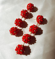 Annette Earrings - Red