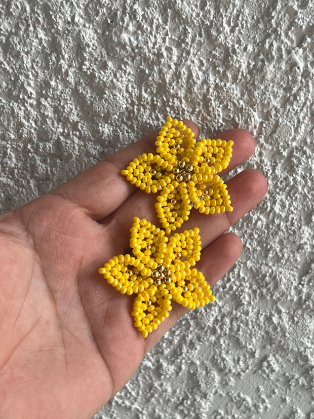 Dalia Earrings - Yellow