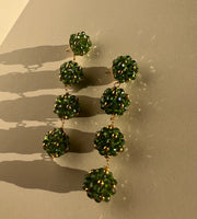 Annette Earrings - Emerald