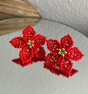 Dalia Earrings - Red