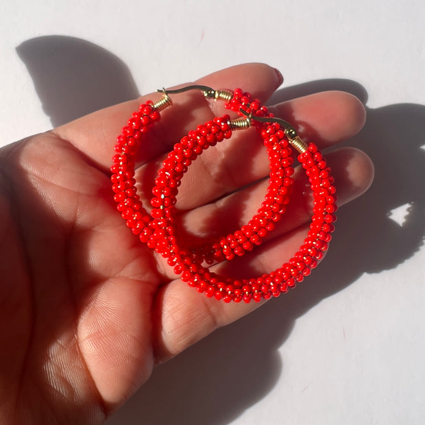 Colorful Hoops - Red