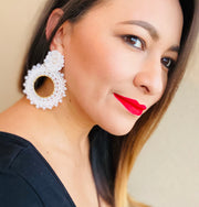 Matilde Earrings - White