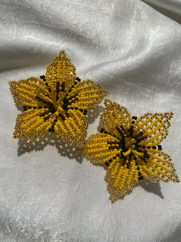 Alicia Earrings - Yellow & Gold