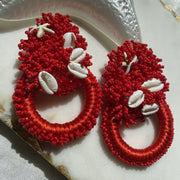 Mar Earrings - Red