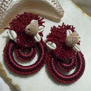 Mar Earrings - Wine