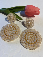 Mandalas Earrings - Beige