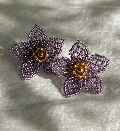 Mini Dalia Earrings - Violet