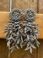 Leandra Earrings - Gray