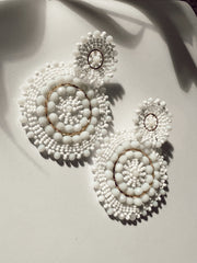 Mandalas Earrings - White