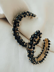 Sofia Hoops - Black & Gold