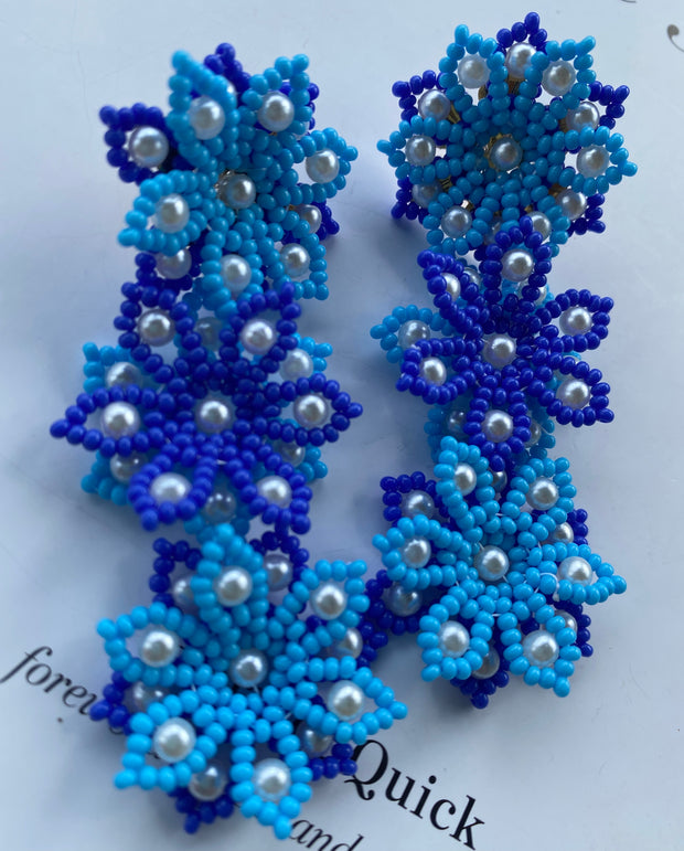 Lorena Earrings - Blue