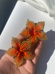 Alicia Earrings - All Orange