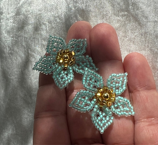 Mini Dalia Earrings - Mint