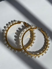 Pearl Hoops