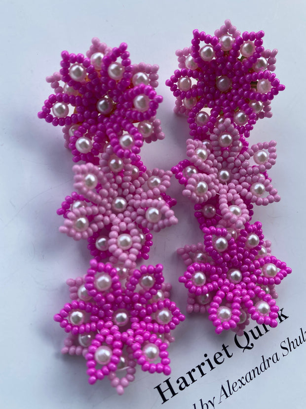 Lorena Earrings - Pink