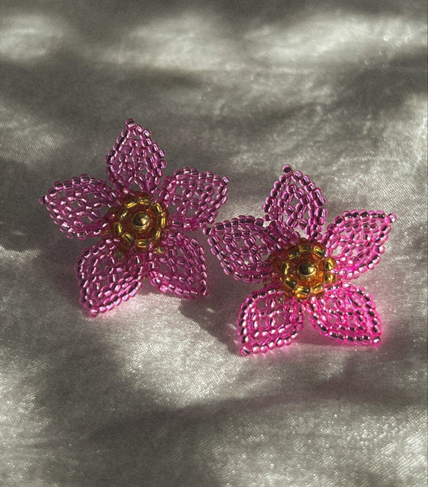 Mini Dalia Earrings - Pink